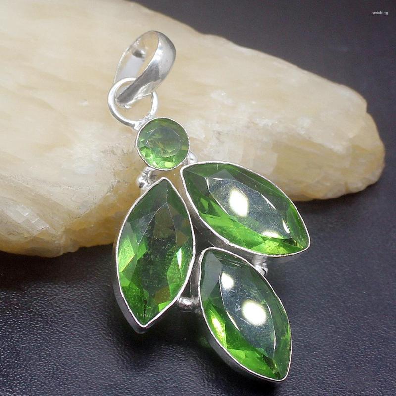 Pendant Necklaces Gemstonefactory Jewelry Big Promotion 925 Silver Shiny Arrival Green Peridot Women Ladies Mom Gifts Necklace 0437
Pendant Necklaces Gemstonefactory Jewelry Big Promotion 925 Silver Shiny Arrival Green Peridot Women Ladies Mom Gifts Necklace 0437