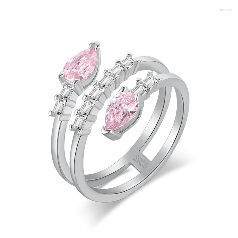 Cluster Rings AButterfly 925 Sterling Silver Pear Shaped Pink Simulated Diamond Snake Bone Ring Ladies Fine Jewelry Birthday Gift
Cluster Rings AButterfly 925 Sterling Silver Pear Shaped Pink Simulated Diamond Snake Bone Ring Ladies Fine Jewelry Birthday Gift