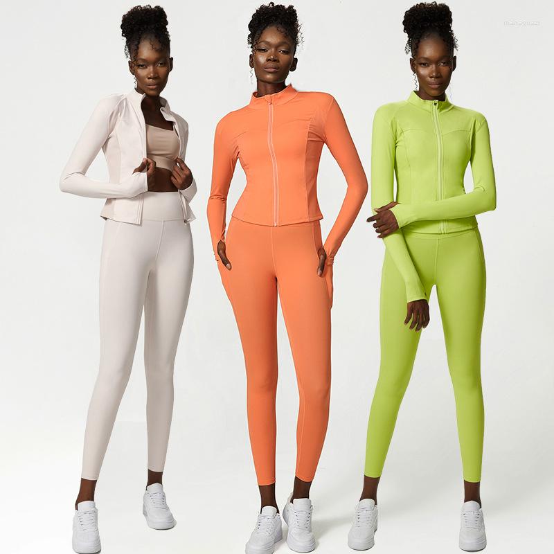 Active Sets 2/3PCS Fitness Yoga Set Women Workout Athletic Clothing Long Sleeve Shirt Gym Bras High Waist Leggings Tights-Fitting Sportswear, Orange jacket
Active Sets 2/3PCS Fitness Yoga Set Women Workout Athletic Clothing Long Sleeve Shirt Gym Bras High Waist Leggings Tights-Fitting Sportswear, Orange jacket