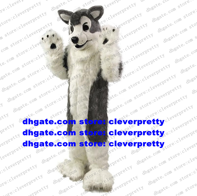 Grey White Long Fur Furry Wolf Mascot Costume Husky Dog Fursuit ALASKAN Character Business Street Affection Expression zx621, As in photos
Grey White Long Fur Furry Wolf Mascot Costume Husky Dog Fursuit ALASKAN Character Business Street Affection Expression zx621, As in photos