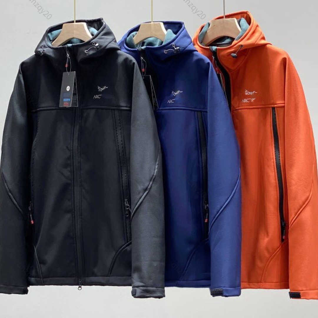 Arc windproof jacket designer sportswear outdoor mens waterproof breathable hoodie soft shell plush warm coat lovers zipper sweatshirt, Orange-red
Arc windproof jacket designer sportswear outdoor mens waterproof breathable hoodie soft shell plush warm coat lovers zipper sweatshirt, Orange-red
