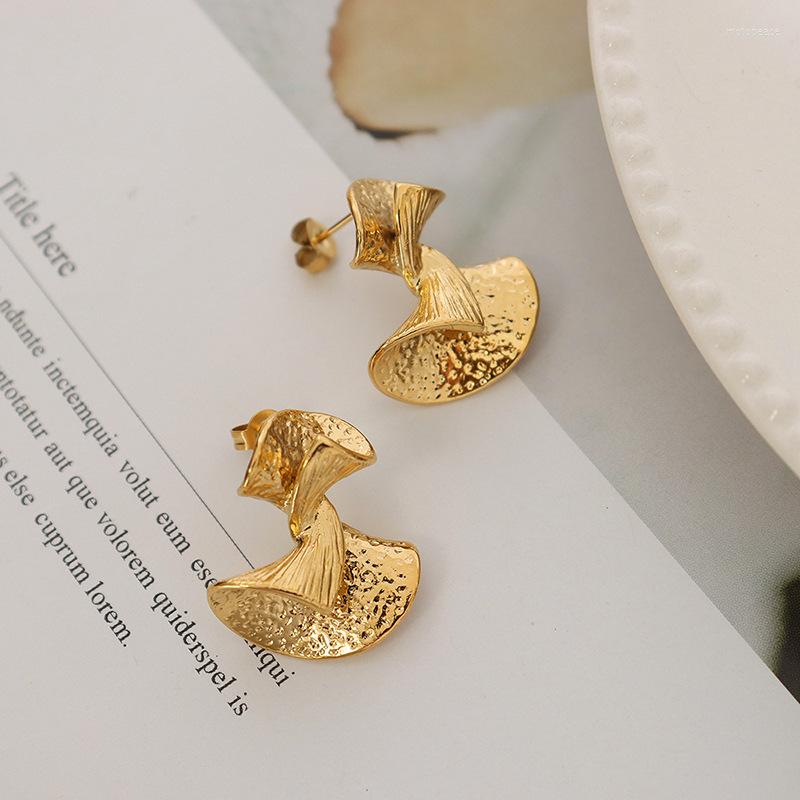 Stud Earrings YS Simple Fan-shaped Emboded Fashion Titanium Steel 18K Gold For Girls
Stud Earrings YS Simple Fan-shaped Emboded Fashion Titanium Steel 18K Gold For Girls