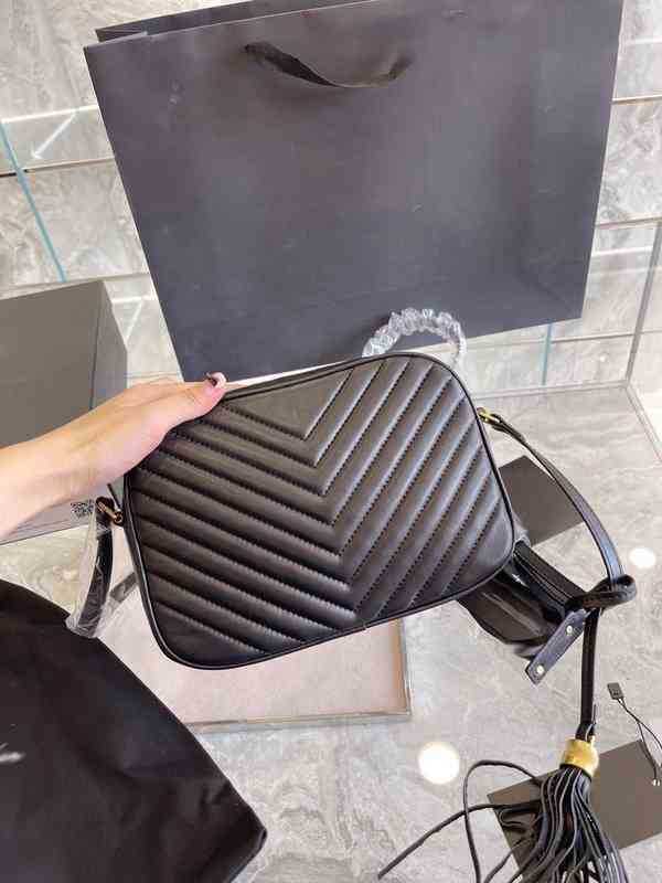 Shopping Bags Crossbody Wallet for Women Brand Designer Shoulder Sheepskin Tassel Strap Fashion Single Camera Messengers Purses 220531, Black 25cm
Shopping Bags Crossbody Wallet for Women Brand Designer Shoulder Sheepskin Tassel Strap Fashion Single Camera Messengers Purses 220531, Black 25cm