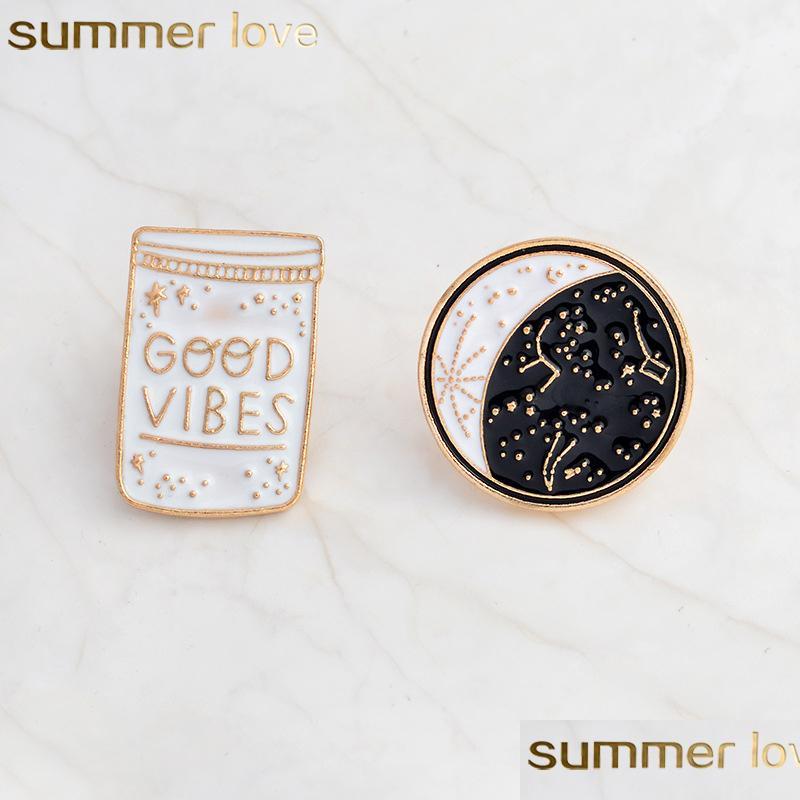 Pins Brooches Good Vibes Enamel Pin Constellation Day And Night Moon Brooch Pins Button Denim Jacket Coat Collar Badge Jewelry Gift Dhnic
Pins Brooches Good Vibes Enamel Pin Constellation Day And Night Moon Brooch Pins Button Denim Jacket Coat Collar Badge Jewelry Gift Dhnic
