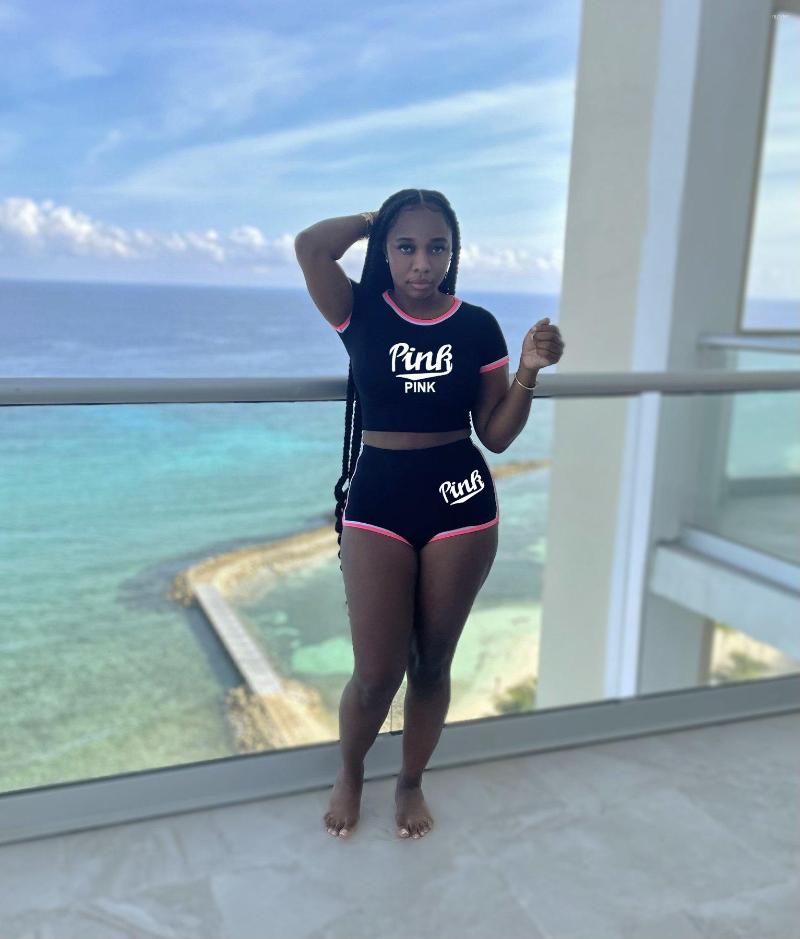 Women' Tracksuits EWSFV 2022 Summer Style Sexy Fashion Sports Casual Letter Print Short Sleeved Top Shorts Women Set, Black
Women' Tracksuits EWSFV 2022 Summer Style Sexy Fashion Sports Casual Letter Print Short Sleeved Top Shorts Women Set, Black