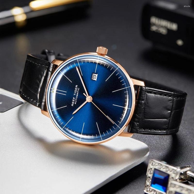 Wristwatches Reef Tiger/RT 2022 Men Automatic Watch Leather Strap Blue Dial Rose Gold Casual Business Mechanical Watches, Rga8215-plb
Wristwatches Reef Tiger/RT 2022 Men Automatic Watch Leather Strap Blue Dial Rose Gold Casual Business Mechanical Watches, Rga8215-plb