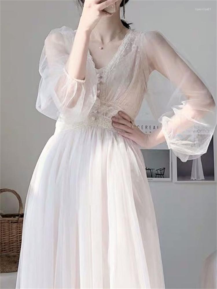 Casual Dresses 2022 Fashion Spring Wedding Mesh Midi Vintage Elegant A-Line Vestidos Solid Puff Sleeve V-Neck Ladies Lace Dress Emo, Apricot
Casual Dresses 2022 Fashion Spring Wedding Mesh Midi Vintage Elegant A-Line Vestidos Solid Puff Sleeve V-Neck Ladies Lace Dress Emo, Apricot