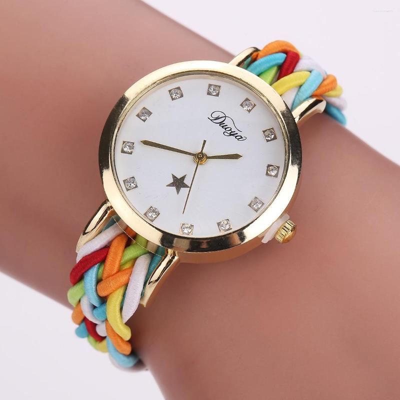 Wristwatches Luxury Women Watch Personalized Fashion Watches Woven Rope PU Bracelet Wristwatch Relojes Para Mujer Products, Black
Wristwatches Luxury Women Watch Personalized Fashion Watches Woven Rope PU Bracelet Wristwatch Relojes Para Mujer Products, Black