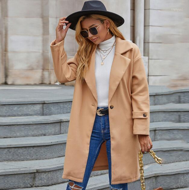 Women' Trench Coats European T28 Ican Windbreaker Women' Mid-length 2022 Early Autumn Style Suit Collar Solid Color One Button
Women' Trench Coats European T28 Ican Windbreaker Women' Mid-length 2022 Early Autumn Style Suit Collar Solid Color One Button