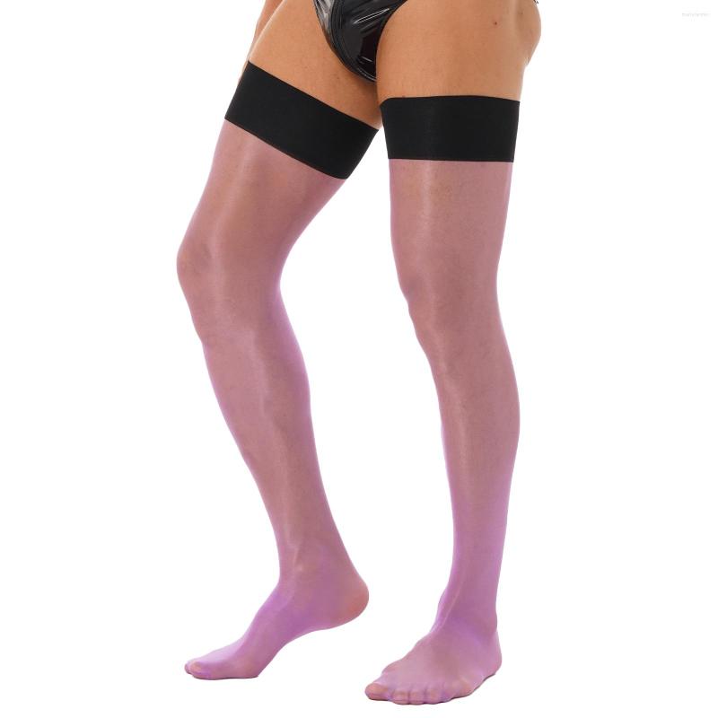 Men's Socks 1Pair Mens Contrast Color Stocking Costume Accessories Glossy Stretchy Stockings Sheer Thin Thigh-high, White
Men's Socks 1Pair Mens Contrast Color Stocking Costume Accessories Glossy Stretchy Stockings Sheer Thin Thigh-high, White