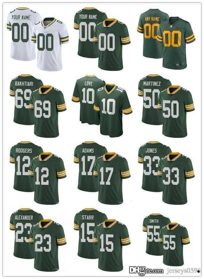 Football Jerseys 7 Quay Walker 95 Devonte Wyatt custom Green Bay''Packers''Jersey 12 Aaron Rodgers 23 Jaire Alexander 32 Rasul Douglas, Color
Football Jerseys 7 Quay Walker 95 Devonte Wyatt custom Green Bay''Packers''Jersey 12 Aaron Rodgers 23 Jaire Alexander 32 Rasul Douglas, Color