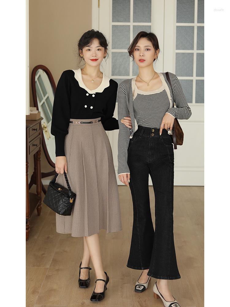 Women' Sweaters Harajuku Black White Patchwork Color Lantern Sleeve Sweater For Women Autumn Winter Lady Elegant Short Jumper Chic Pullover, Balck
Women' Sweaters Harajuku Black White Patchwork Color Lantern Sleeve Sweater For Women Autumn Winter Lady Elegant Short Jumper Chic Pullover, Balck