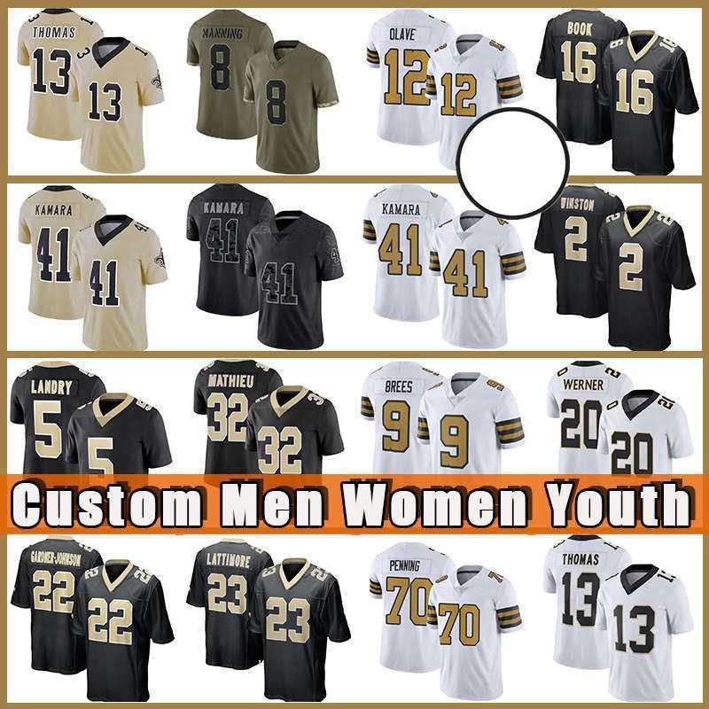 Tyrann Mathieu Jameis Winston Chris Olave Custom Football Jerseys 41 Alvin Kamara 7 Taysom Hill 5 Jarvis Landry 13 Michael Thomas 23 Marshon Lattimore Demario Davis, Men
Tyrann Mathieu Jameis Winston Chris Olave Custom Football Jerseys 41 Alvin Kamara 7 Taysom Hill 5 Jarvis Landry 13 Michael Thomas 23 Marshon Lattimore Demario Davis, Men
