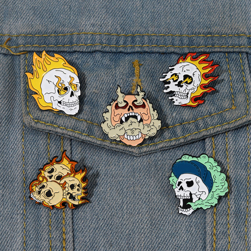 This Is Fine Enamel Pins Custom Skeleton Fire Brooches Lapel Badges Gothic Punk Skulls Jewelry Gift for Friends, Color #1
This Is Fine Enamel Pins Custom Skeleton Fire Brooches Lapel Badges Gothic Punk Skulls Jewelry Gift for Friends, Color #1