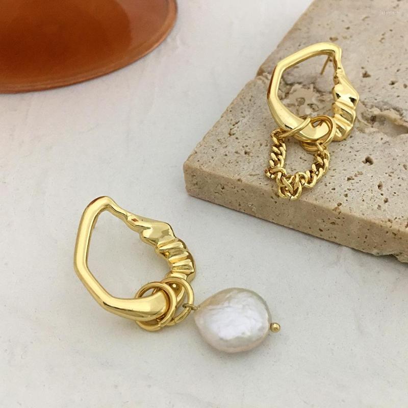 Dangle Earrings Monlansher Gold Color Geometric Metal Asymmetric Drop Natural Pearl For Women Vintage Jewelry
Dangle Earrings Monlansher Gold Color Geometric Metal Asymmetric Drop Natural Pearl For Women Vintage Jewelry