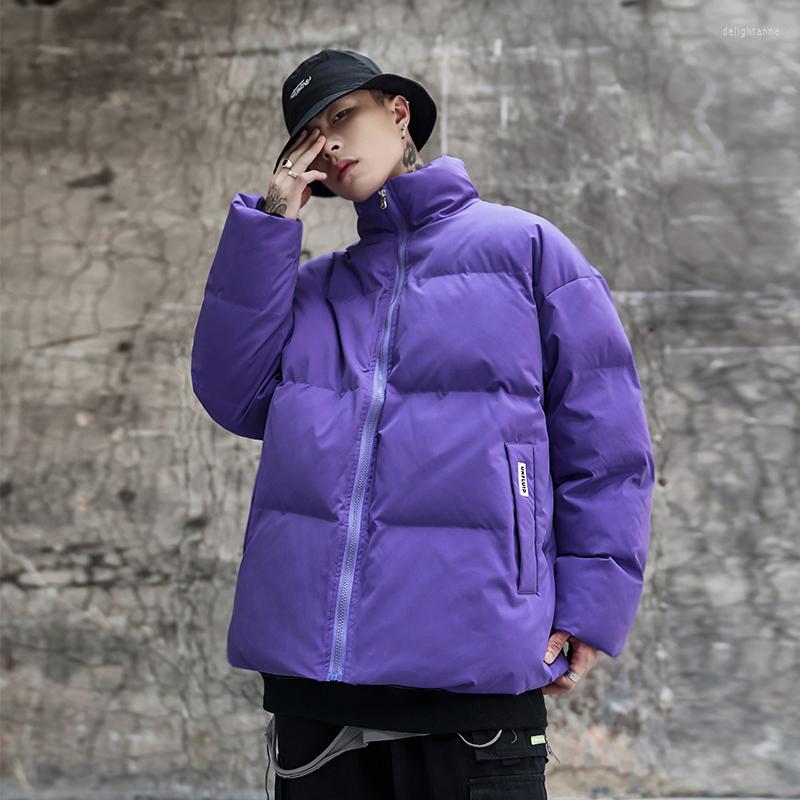 Men's Down 2022 Winter Jackets Thicker Warm Parkas Stand Collar Black Purple Bubble Loose Windproof Mens Clothing
Men's Down 2022 Winter Jackets Thicker Warm Parkas Stand Collar Black Purple Bubble Loose Windproof Mens Clothing