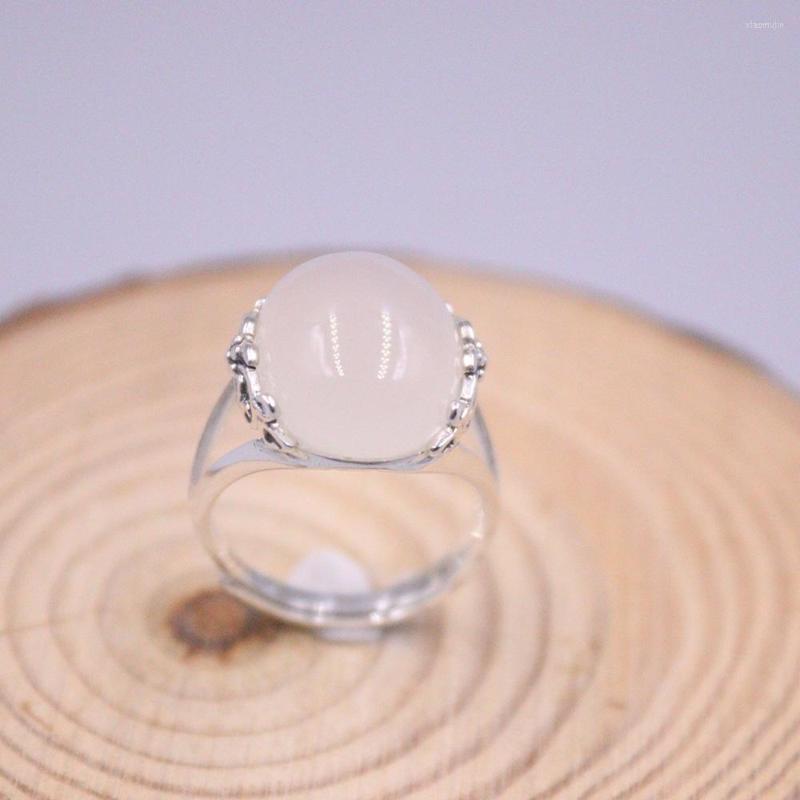 Cluster Rings Genuine/Original Silver 925 Ring From Women White Chalcedony Round Pattern Lucky US 6-9 Gift Adjustable
Cluster Rings Genuine/Original Silver 925 Ring From Women White Chalcedony Round Pattern Lucky US 6-9 Gift Adjustable
