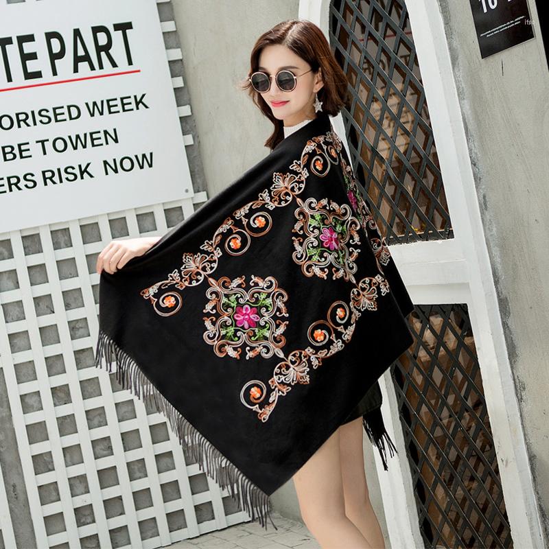 Scarves Vintga Women Floral Embroidery Scarf Wrap Chinese Ethical Style 200 70 Cm Overlength Retro Flower Edging Beach Shawl
Scarves Vintga Women Floral Embroidery Scarf Wrap Chinese Ethical Style 200 70 Cm Overlength Retro Flower Edging Beach Shawl