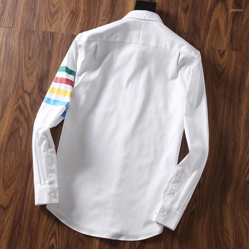 Men's Casual Shirts Brand Spring Top Quality Blue And White Ribbon Mens Smart Slim Fit Long Sleeve Rainbow Striped Couple Wear
Men's Casual Shirts Brand Spring Top Quality Blue And White Ribbon Mens Smart Slim Fit Long Sleeve Rainbow Striped Couple Wear
