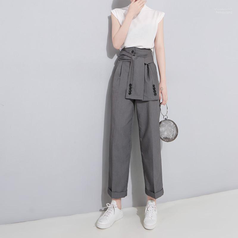 Women' Pants Women' & Capris Johnture Ankle-length Solid Color 2022 High Waist Button Pencil Summer Pockets Flat Fashion Loose Women, Black
Women' Pants Women' & Capris Johnture Ankle-length Solid Color 2022 High Waist Button Pencil Summer Pockets Flat Fashion Loose Women, Black