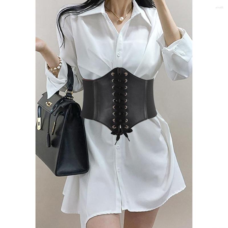 Belts 2022 Corset Punk Black Wide Belt PU Leather Slimming Body Shaper Waistband High Waist Female Cummerbunds
Belts 2022 Corset Punk Black Wide Belt PU Leather Slimming Body Shaper Waistband High Waist Female Cummerbunds