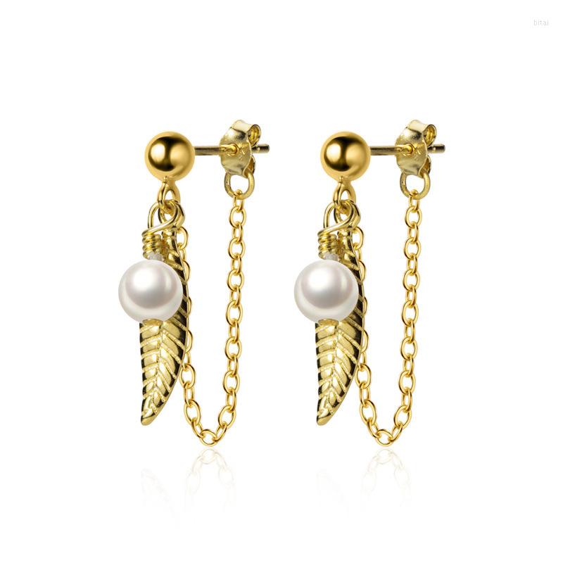 Dangle Earrings Korean Sterling Silver Jewelry Freshwater Pearl Leaf Tassel For Women Engagement Oorbellen Pendientes 2022
Dangle Earrings Korean Sterling Silver Jewelry Freshwater Pearl Leaf Tassel For Women Engagement Oorbellen Pendientes 2022
