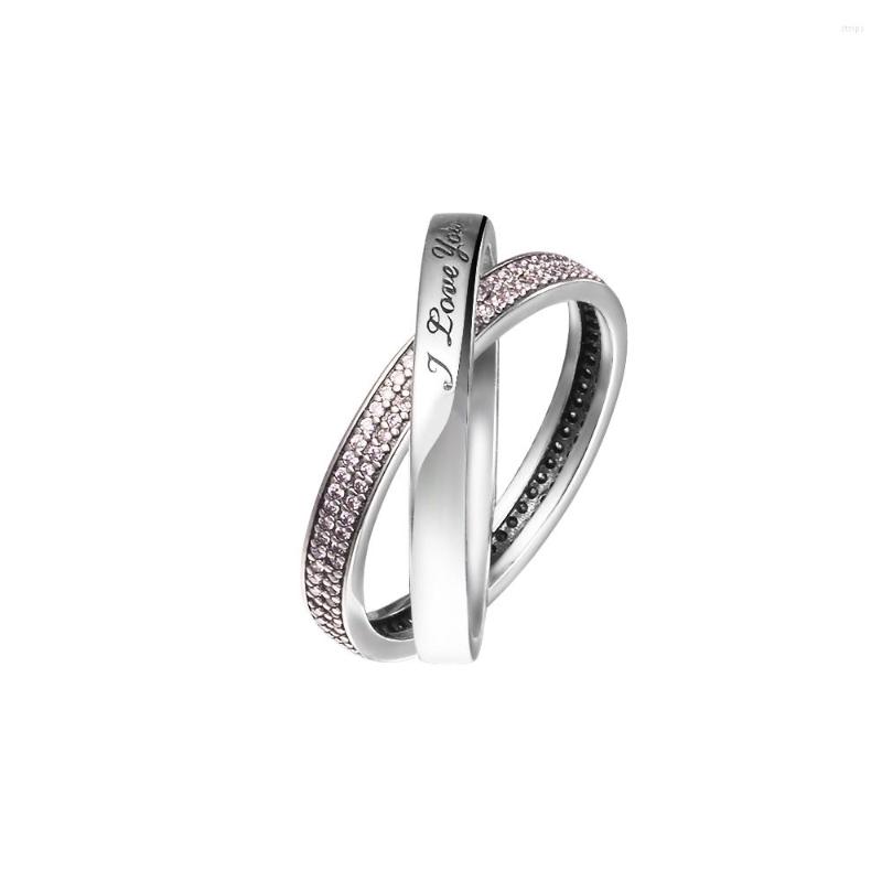 Cluster Rings I Love You Ring 925 Sterling Silver Pink CZ Sweet Promise Wedding Engagement For Women Jewelry Anillos Mujer
Cluster Rings I Love You Ring 925 Sterling Silver Pink CZ Sweet Promise Wedding Engagement For Women Jewelry Anillos Mujer
