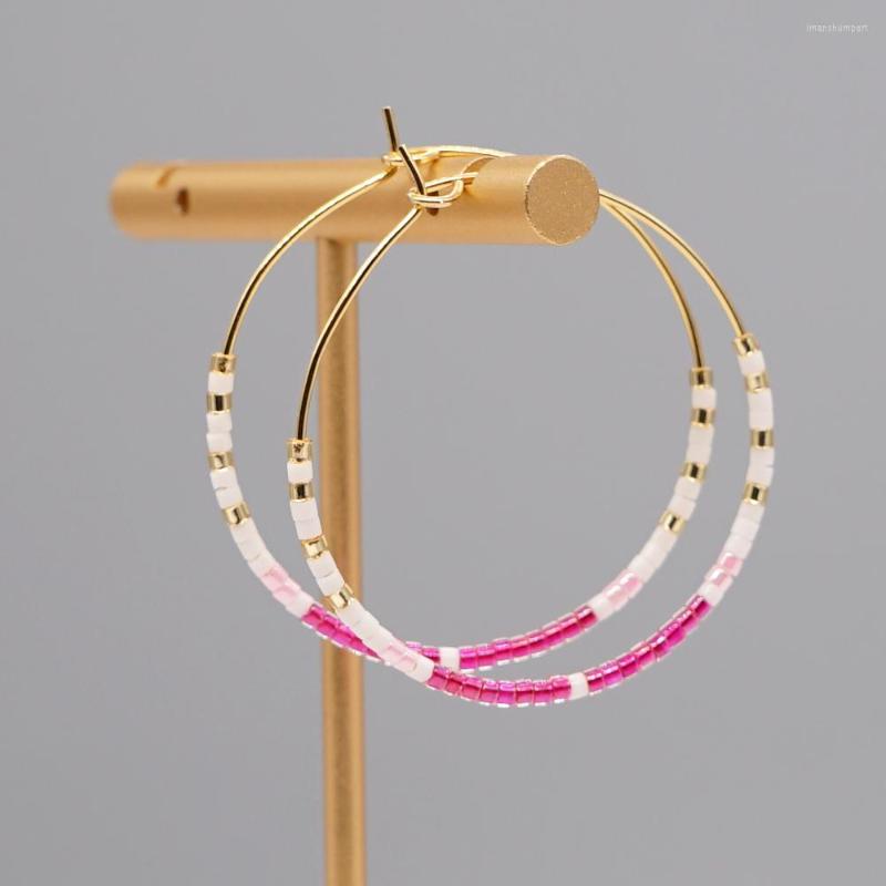 Hoop Earrings Go2BoHo Gold Plated Stainless Steel Fashion Beaded Ear Rings Jewelry Glass Miyuki Seed Bead For Women
Hoop Earrings Go2BoHo Gold Plated Stainless Steel Fashion Beaded Ear Rings Jewelry Glass Miyuki Seed Bead For Women
