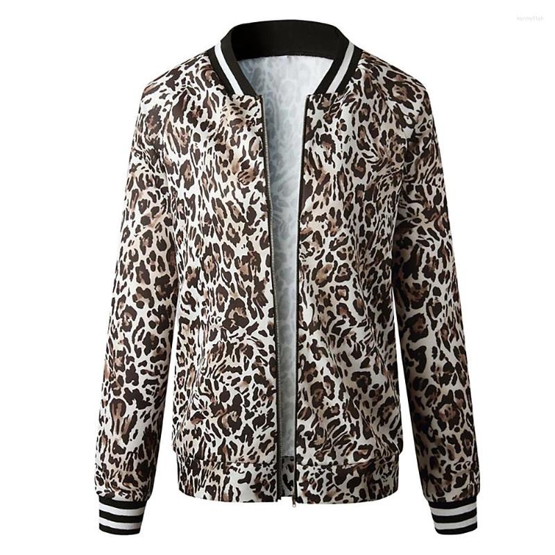 Women's Jackets Leopard Print Women Jacket Thin Coat Stand Collar Zipper Long Sleeve Bomber Casual Fashion Female Tops Ladies Outerwear, Brown
Women's Jackets Leopard Print Women Jacket Thin Coat Stand Collar Zipper Long Sleeve Bomber Casual Fashion Female Tops Ladies Outerwear, Brown
