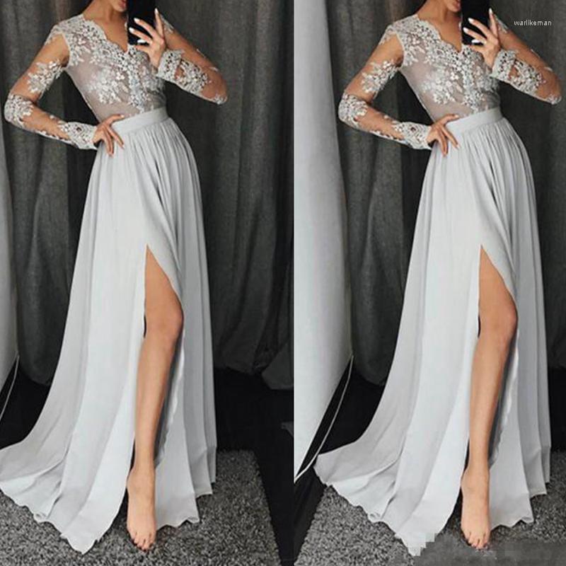 Party Dresses Sheer Long Sleeves Prom Deep V Neck Side Split Lace Applique Evening Gowns Custom Made Simple Special Occasion, Beige
Party Dresses Sheer Long Sleeves Prom Deep V Neck Side Split Lace Applique Evening Gowns Custom Made Simple Special Occasion, Beige