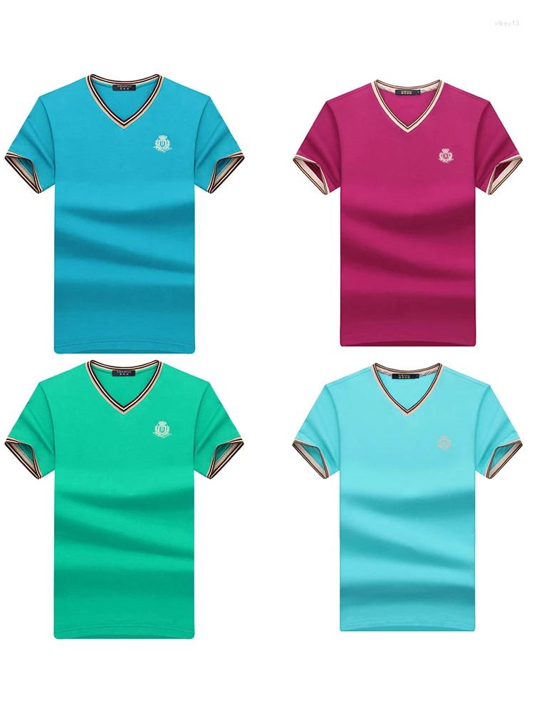 Men' T Shirts V-neck Short Sleeve T-shirt Summer Youth Half Loose Size Solid Color Cotton Clothes, White
Men' T Shirts V-neck Short Sleeve T-shirt Summer Youth Half Loose Size Solid Color Cotton Clothes, White