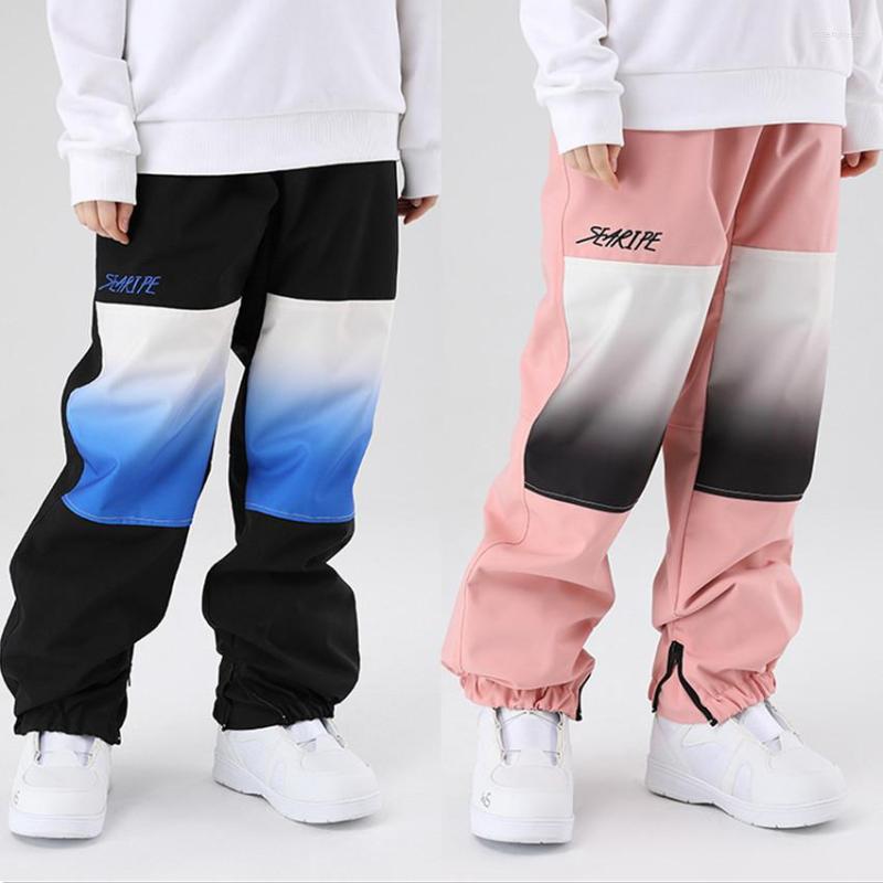 Skiing Pants Winter Ski Waterproof Warm Breathable Windproof Loose Snow Trousers For Men Women Outdoor Sports Snowboard Clothing, Black white blue
Skiing Pants Winter Ski Waterproof Warm Breathable Windproof Loose Snow Trousers For Men Women Outdoor Sports Snowboard Clothing, Black white blue
