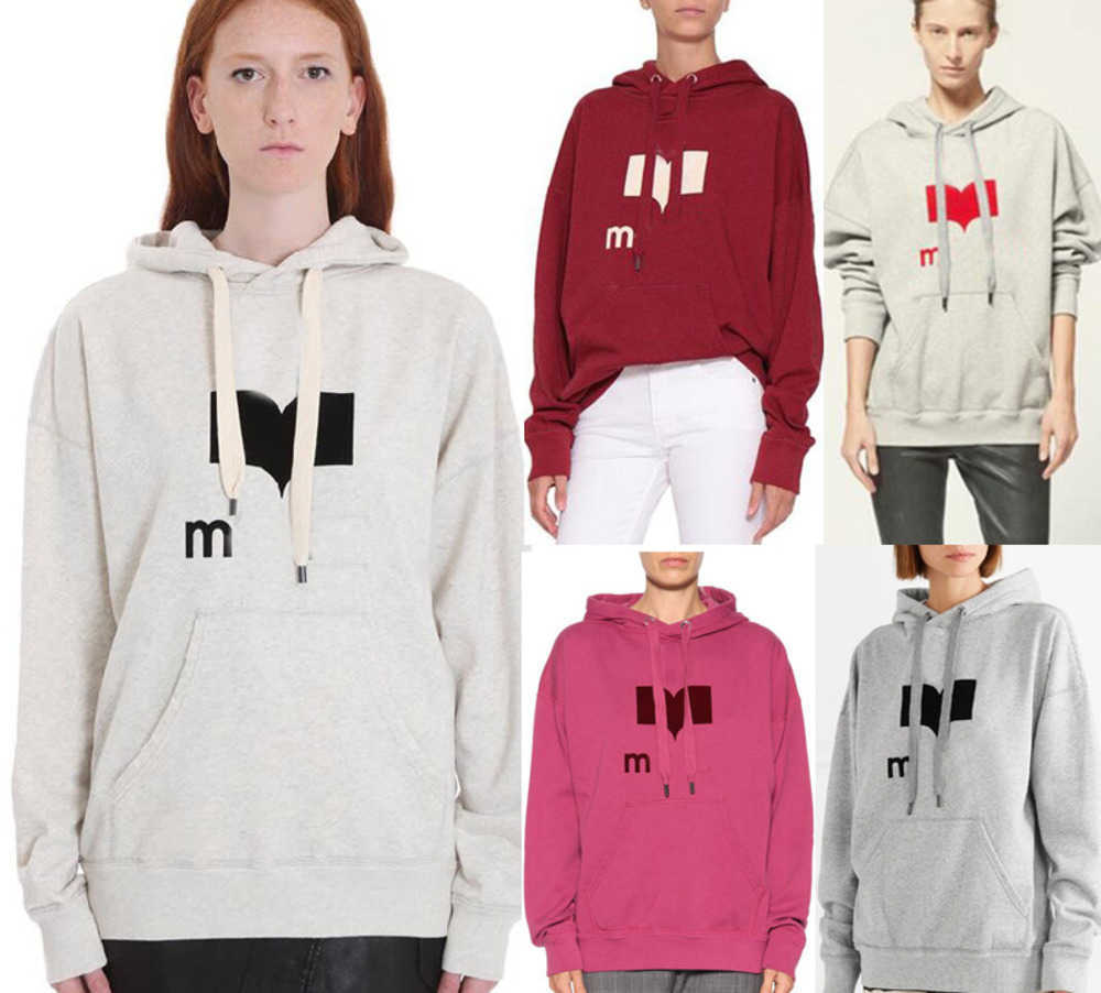Isabel Marant Classic Flocked Hoodie Pullover Women Designer Hoodies Winter Warm Fashion Loose Sweater Shirt, Red (spot)
Isabel Marant Classic Flocked Hoodie Pullover Women Designer Hoodies Winter Warm Fashion Loose Sweater Shirt, Red (spot)