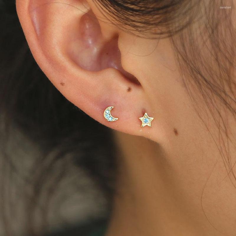 Stud Earrings 925 Sterling Silver Minimal 4-5mm Mini Tiny Cute Earring Stacking Cz Moon Star Multiple Piece Girl Women Delicate Jewelry
Stud Earrings 925 Sterling Silver Minimal 4-5mm Mini Tiny Cute Earring Stacking Cz Moon Star Multiple Piece Girl Women Delicate Jewelry