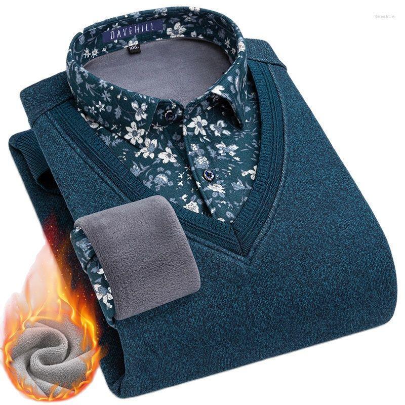 Men's Casual Shirts Men's Young And Middle-aged Men's Shirt Collar Fake Two-piece Sweater Bottomed Men'sSweater Mens Knitted, E5
Men's Casual Shirts Men's Young And Middle-aged Men's Shirt Collar Fake Two-piece Sweater Bottomed Men'sSweater Mens Knitted, E5