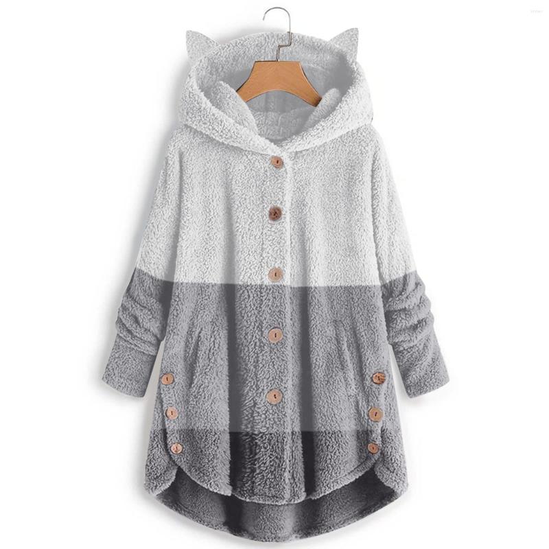 Women' Jackets Fashion Fleece Jacket Women Warm Winter Cute Button Down Hooded Tops Teddy Coat Outerwear With Pockets
Women' Jackets Fashion Fleece Jacket Women Warm Winter Cute Button Down Hooded Tops Teddy Coat Outerwear With Pockets