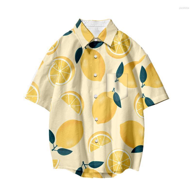 Men' Casual Shirts Men' Cold Summer Lemon Full Print Fruit Beach Shirt Men Korean Fashion Button Up Women Short Sleeve Hawaiian, Black tshirt
Men' Casual Shirts Men' Cold Summer Lemon Full Print Fruit Beach Shirt Men Korean Fashion Button Up Women Short Sleeve Hawaiian, Black tshirt