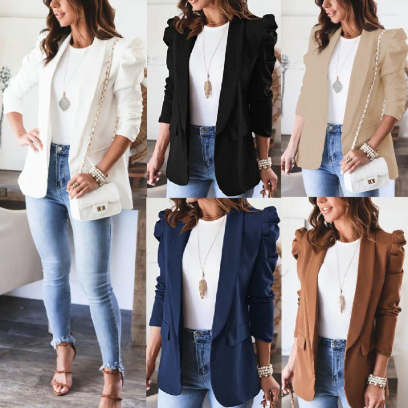 Women' Suits Mandylandy Women Elegant Autumn Winter Slim Blazer Coat Fashion Casual Long Puff Sleeve Lapel Collar Open Front Jacket Outwear, Black
Women' Suits Mandylandy Women Elegant Autumn Winter Slim Blazer Coat Fashion Casual Long Puff Sleeve Lapel Collar Open Front Jacket Outwear, Black