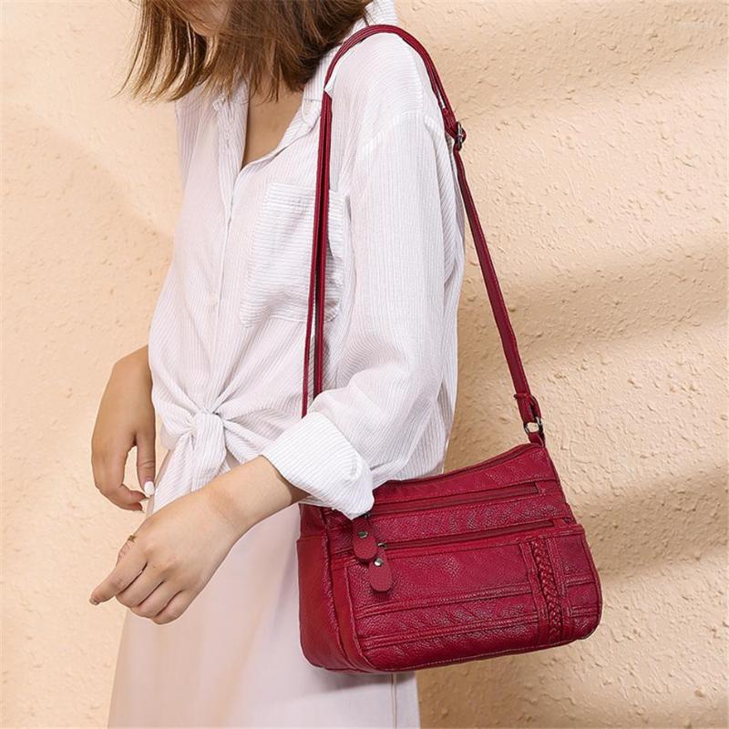 Evening Bags Fashion Women Bag Pu Soft Leather Shoulder Multi-layer Crossbody Quality Small Brand Red Handbag Purses
Evening Bags Fashion Women Bag Pu Soft Leather Shoulder Multi-layer Crossbody Quality Small Brand Red Handbag Purses