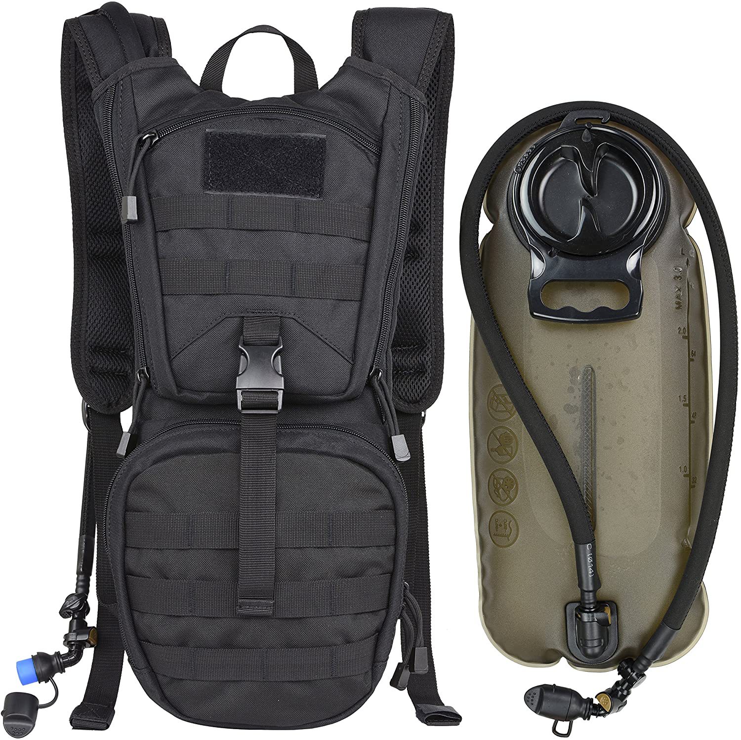 Waterproof Bike Bag Backpack Motorbike Riding Foldable 3L Water Bag Cycling Motorcycle Hydration Bladder, Black
Waterproof Bike Bag Backpack Motorbike Riding Foldable 3L Water Bag Cycling Motorcycle Hydration Bladder, Black