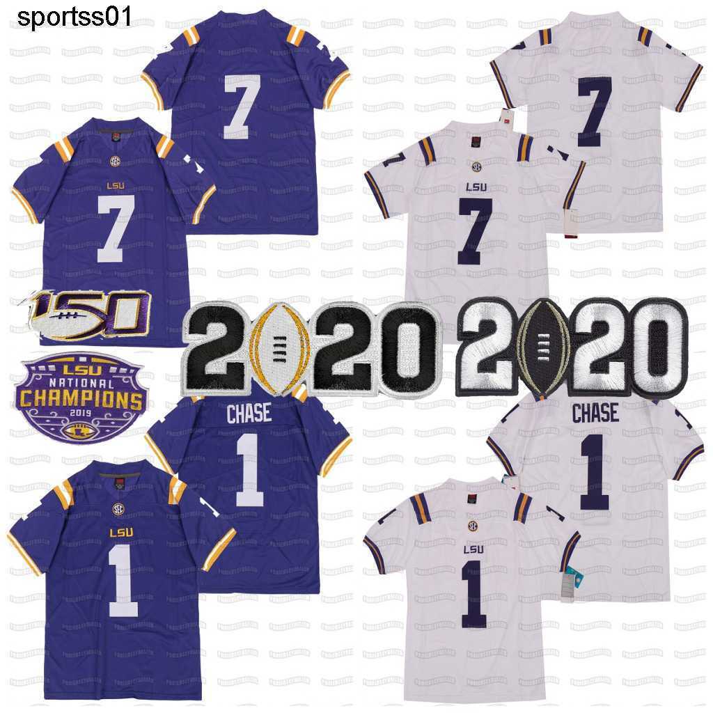 2019 Champions Patch LSU Tigers 1 Ja'Marr Chase 7 NCAA College American Football Jersey In Stock, 1 white as picture
2019 Champions Patch LSU Tigers 1 Ja'Marr Chase 7 NCAA College American Football Jersey In Stock, 1 white as picture