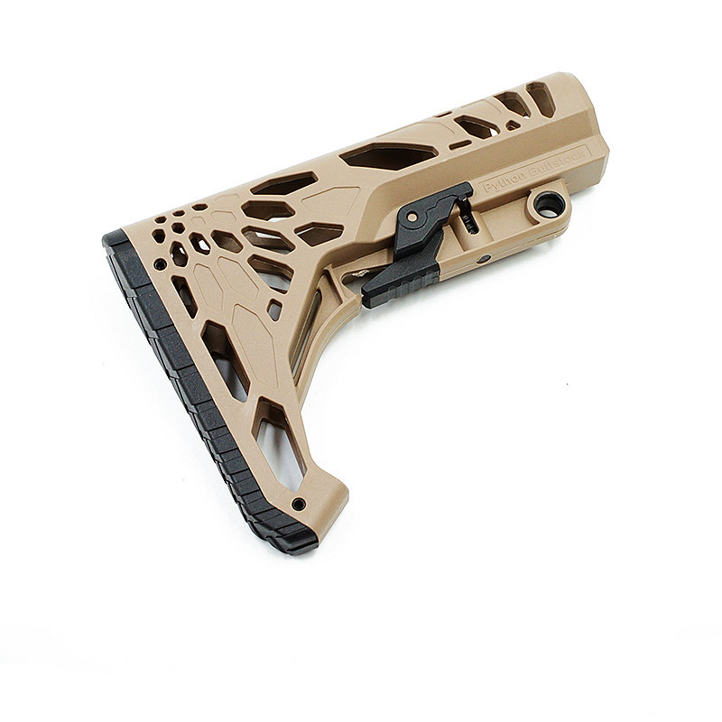 MGPCQB Tactical Nylon Stock Buttstock Accessories Python Buttstock, Tan