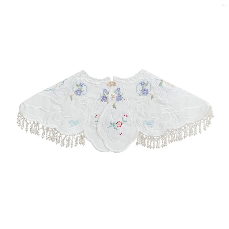 Scarves Traditional Hanfu Accessories Cloud Shoulder Chinese Clothing Tassel White Embroidery Shawl Women Beaded Deco
Scarves Traditional Hanfu Accessories Cloud Shoulder Chinese Clothing Tassel White Embroidery Shawl Women Beaded Deco