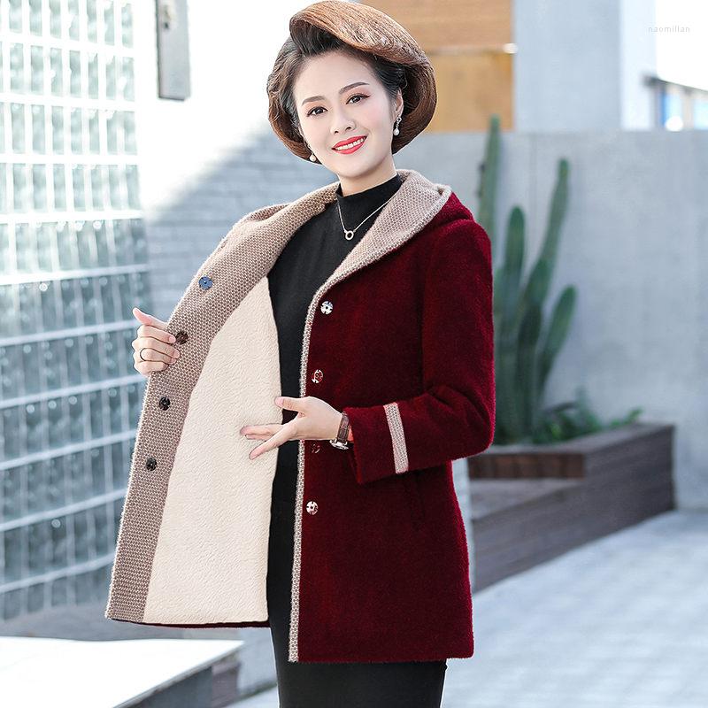 Women's Knits Mom's Autumn Winter Sweater Cardigan Mink Velvet Jacket Middle Age Spring 2022 Casual Hooded Loose Woolen Coat M2109, Pink
Women's Knits Mom's Autumn Winter Sweater Cardigan Mink Velvet Jacket Middle Age Spring 2022 Casual Hooded Loose Woolen Coat M2109, Pink