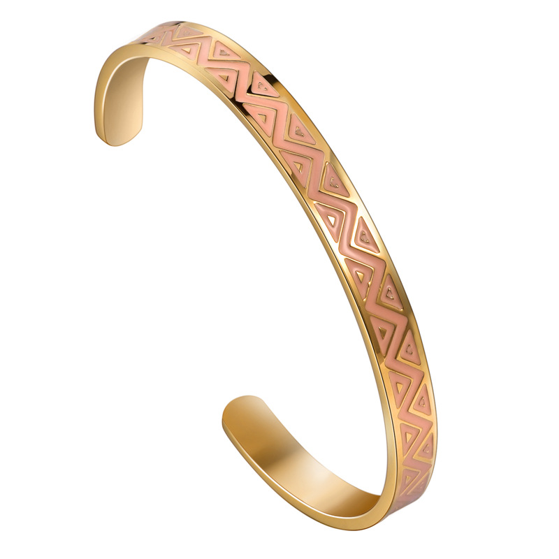 Bohemian Style Enamel Bangle Bracelet Jewelry for Women Gift