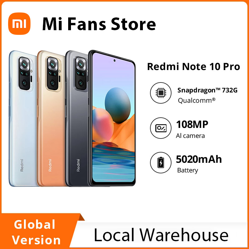 Global EEA version Xiaomi Redmi Note 10 Pro 6GB 128GB phone 108MP Camera 5020mAh Battery
Global EEA version Xiaomi Redmi Note 10 Pro 6GB 128GB phone 108MP Camera 5020mAh Battery