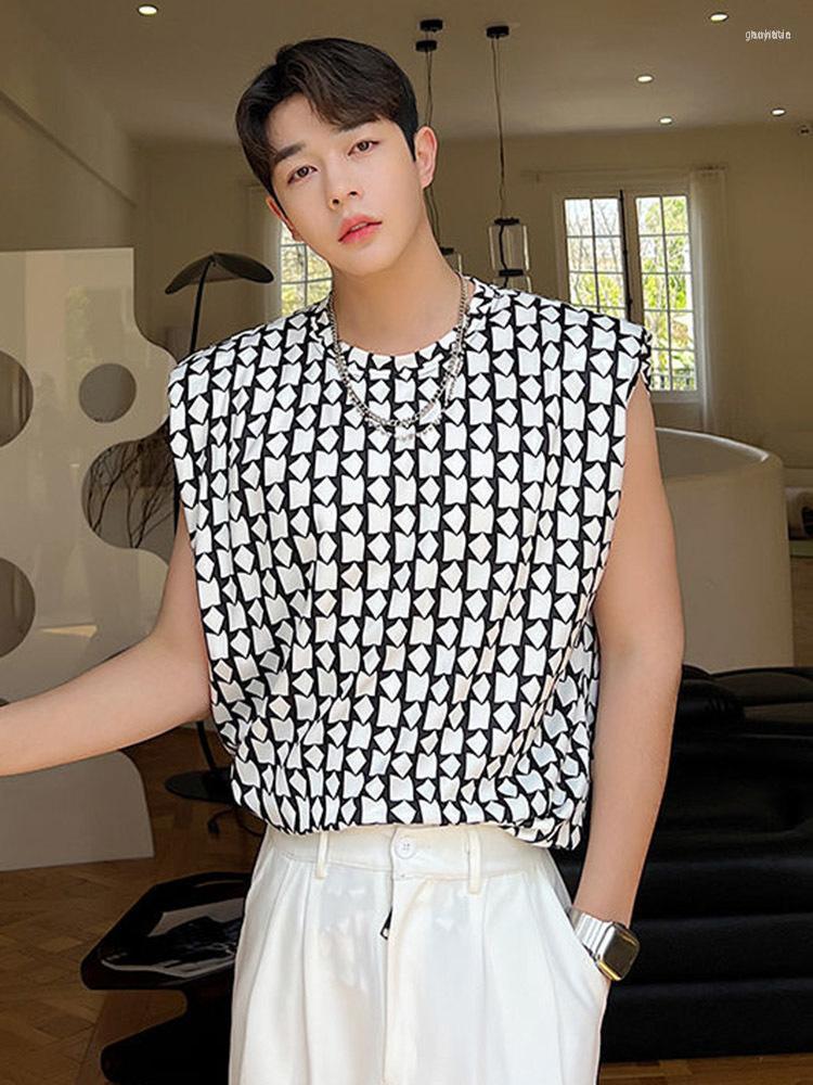 Men's T Shirts Men's T-Shirts Summer Versatile Men Vest Korean Fashion Sleeveless Design Padded Bottom Tops 2022 Round Neck Temperament, White
Men's T Shirts Men's T-Shirts Summer Versatile Men Vest Korean Fashion Sleeveless Design Padded Bottom Tops 2022 Round Neck Temperament, White