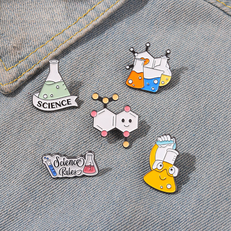 Chemistry Lab Enamel Pin Custom Brooches for Bag Clothes Lapel Pin Science Experiment Badge Element Molecular Structure Jewelry, Color #1
Chemistry Lab Enamel Pin Custom Brooches for Bag Clothes Lapel Pin Science Experiment Badge Element Molecular Structure Jewelry, Color #1