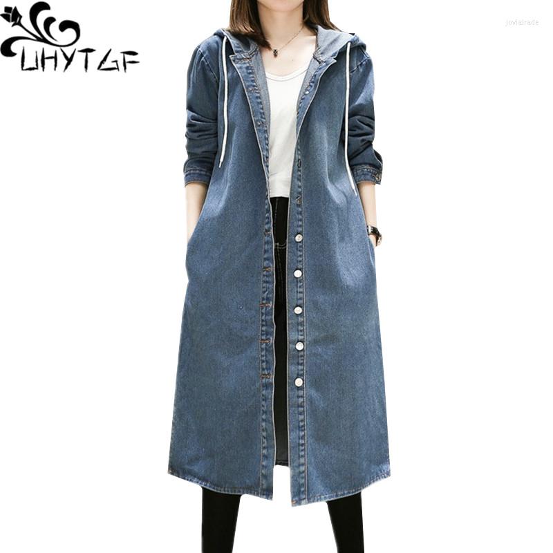 Women's Jackets UHYTGF Women Long Denim Windbreaker Outerwear Korean 5XL Loose Size Tops Coat Female Hooded Casual Spring Autumn Jeans, Blue
Women's Jackets UHYTGF Women Long Denim Windbreaker Outerwear Korean 5XL Loose Size Tops Coat Female Hooded Casual Spring Autumn Jeans, Blue