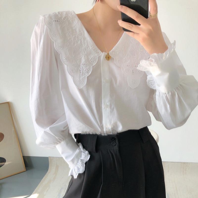 Women' Blouses Woman White Lace Shirt Puff Sleeve Elegant Office Top Hollow Out Lapel French Brand Fashion Blouse, Bl19623
Women' Blouses Woman White Lace Shirt Puff Sleeve Elegant Office Top Hollow Out Lapel French Brand Fashion Blouse, Bl19623
